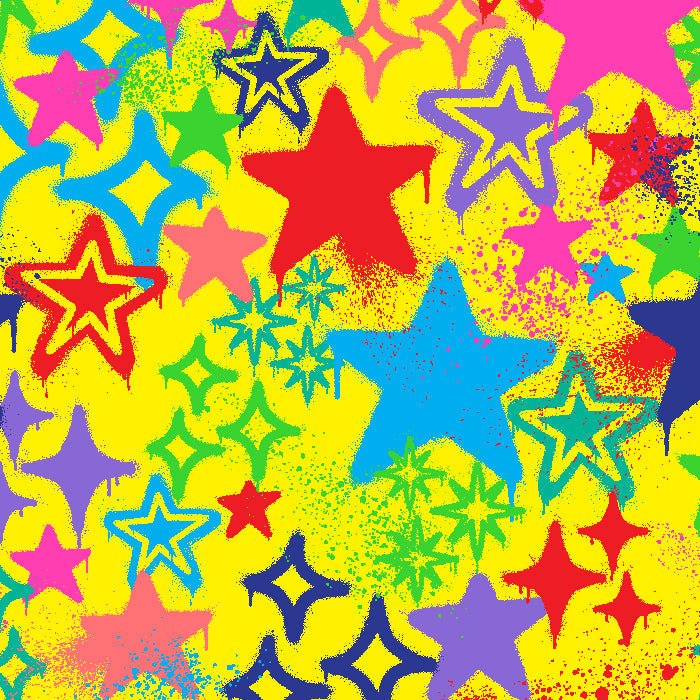 SPT - 6643 - Graffiti Stars - Spandexbyyard