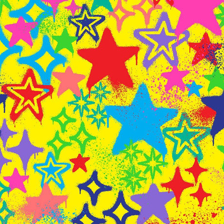 SPT - 6643 - Graffiti Stars - Spandexbyyard