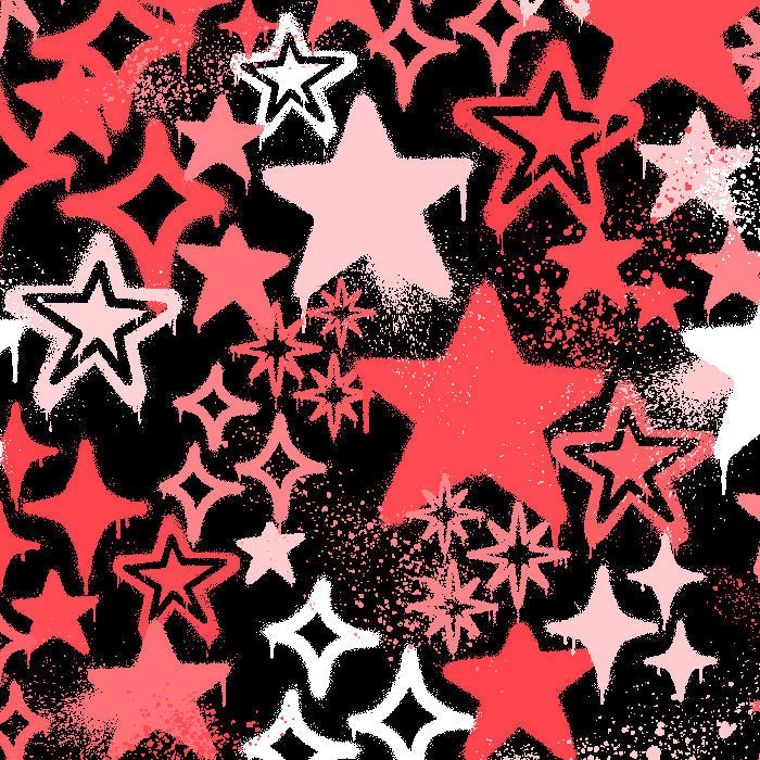 SPT - 6643 - Graffiti Stars - Spandexbyyard