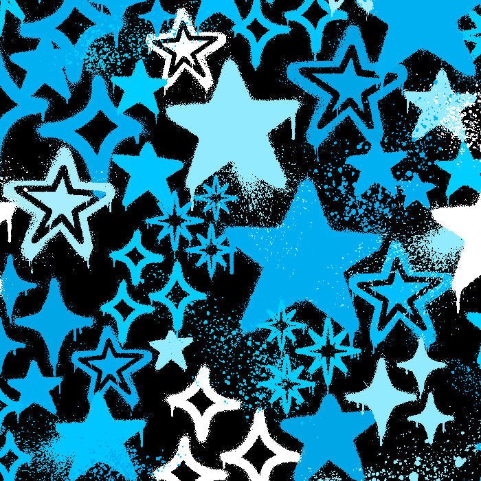 SPT - 6643 - Graffiti Stars - Spandexbyyard