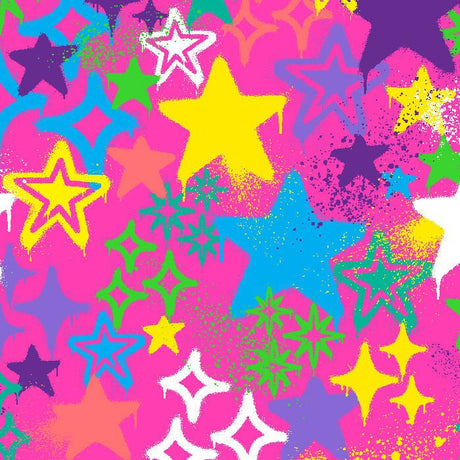 SPT - 6643 - Graffiti Stars - Spandexbyyard