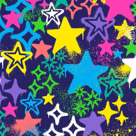 SPT - 6643 - Graffiti Stars - Spandexbyyard