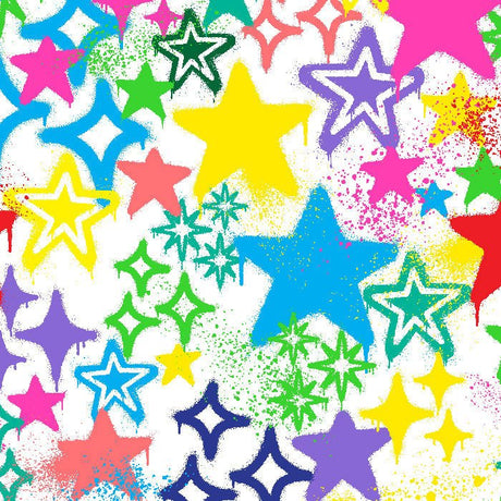 SPT - 6643 - Graffiti Stars - Spandexbyyard