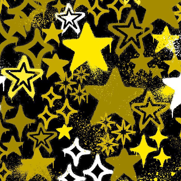 SPT - 6643 - Graffiti Stars - Spandexbyyard