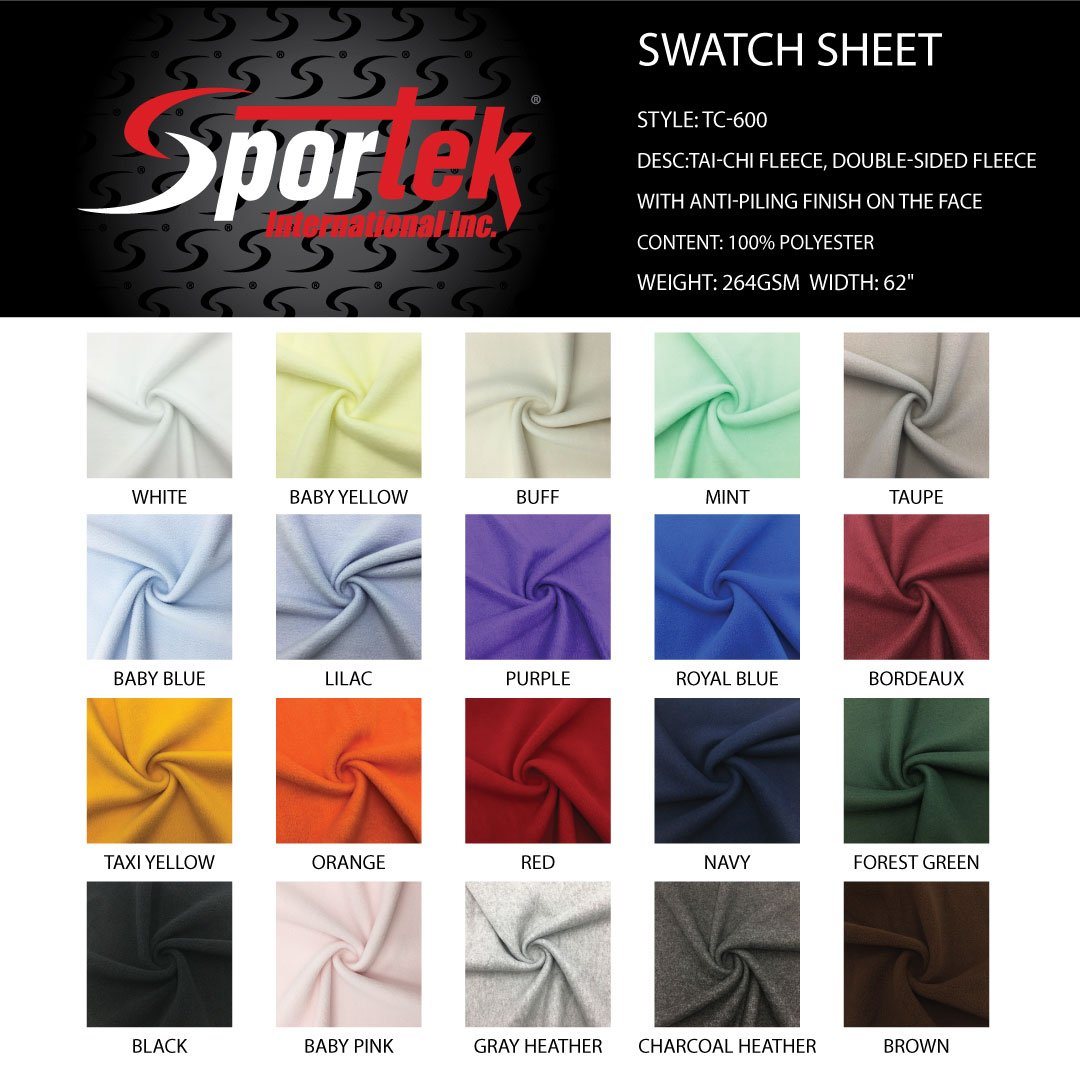 TC - 600 TAI - CHI Fleece, Double - sided Fleece with Anti - Piling Finish on face - Spandexbyyard