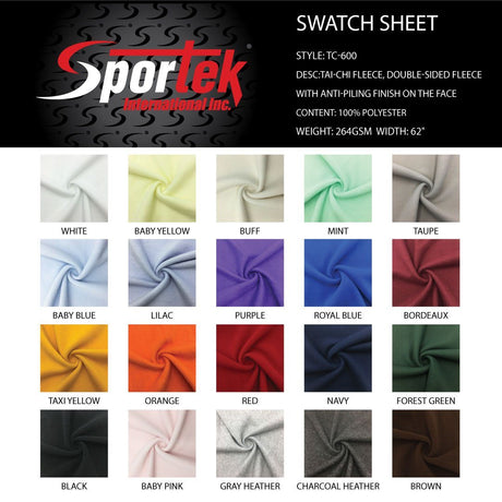 TC - 600 TAI - CHI Fleece, Double - sided Fleece with Anti - Piling Finish on face - Spandexbyyard