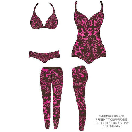 TUK615 - 66 | abstract, monotone Printed Spandex - Spandexbyyard