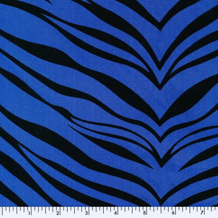 Zebra Tricot Royal Tiger, Zebra, Animal, Africa Poly & Nylon Spandex Tricot Prints - Spandexbyyard