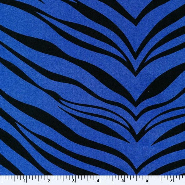 Zebra Tricot Royal Tiger, Zebra, Animal, Africa Poly & Nylon Spandex Tricot Prints - Spandexbyyard