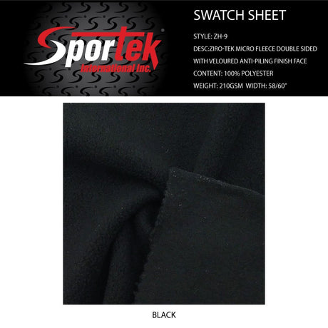 ZH - 9 Ziro - Tek Micro Fleece 100 Wt | Veloured Anti - piling finish face - Spandexbyyard