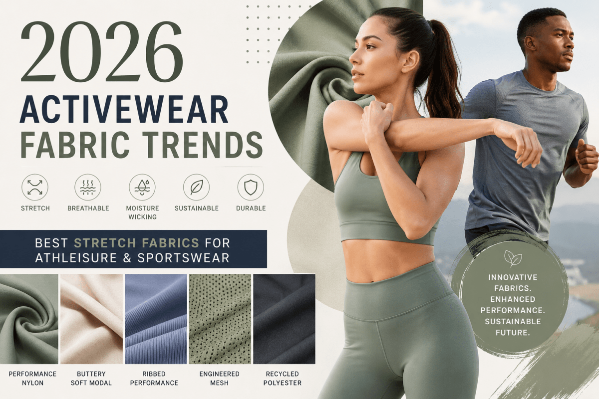 2026 Activewear Fabric Trends | Best Stretch Fabrics for Athleisure & Sportswear - Spandexbyyard
