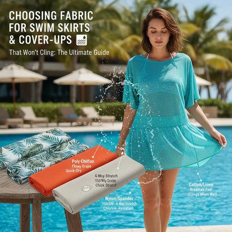 Choosing Fabric for Swim Skirts & Cover-Ups That Won’t Cling