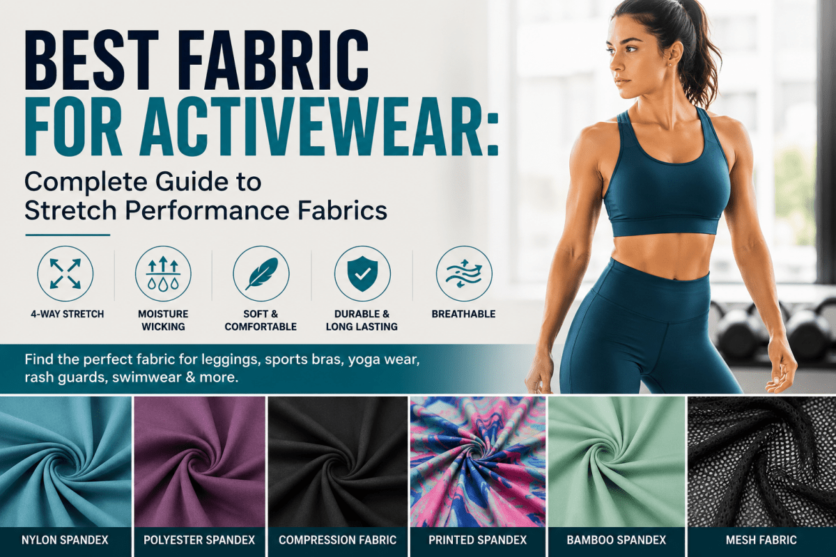 Best Fabric for Activewear: Complete Guide to Stretch Performance Fabrics - Spandexbyyard
