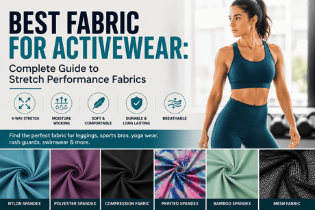 Best Fabric for Activewear: Complete Guide to Stretch Performance Fabrics - Spandexbyyard