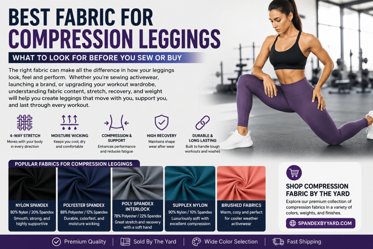Best Fabric for Compression Leggings | Complete Buying Guide - Spandexbyyard