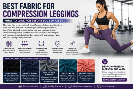 Best Fabric for Compression Leggings | Complete Buying Guide - Spandexbyyard