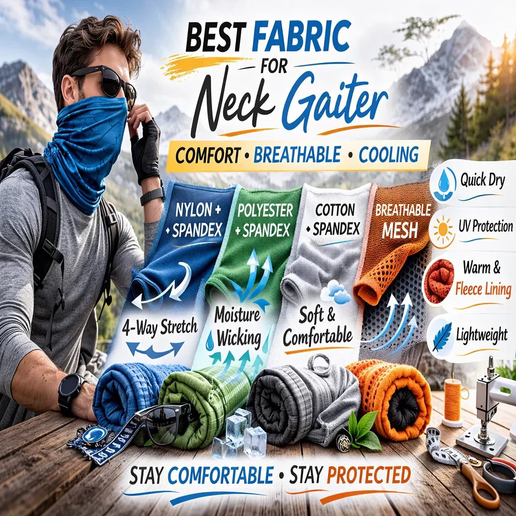 Best Fabric for Neck Gaiters: Breathable, Stretch & Comfortable Options - Spandexbyyard