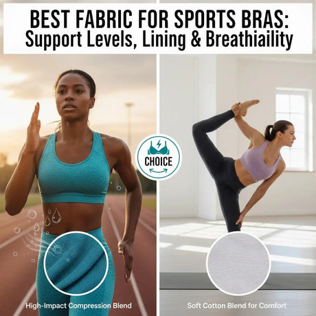 Best Fabric for Sports Bras: Support Levels, Lining & Breathability - Spandexbyyard