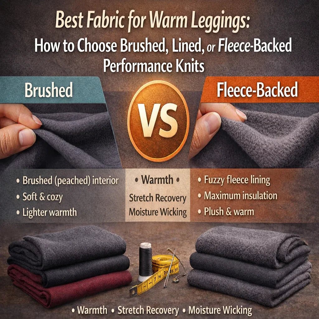 Best Fabric for Warm Leggings: Brushed vs Fleece - Spandexbyyard