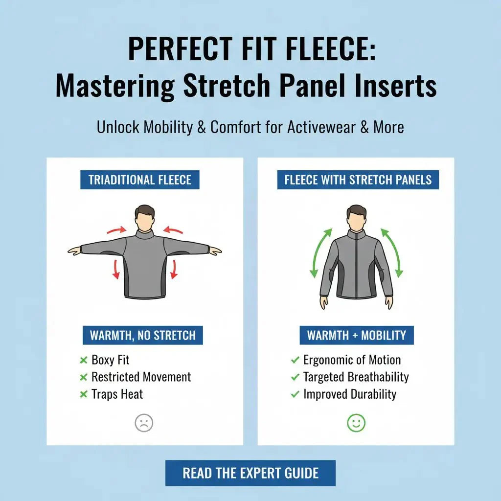 Best Fabric Pairings: Combining Fleece with Stretch Panels for Better Fit - Spandexbyyard