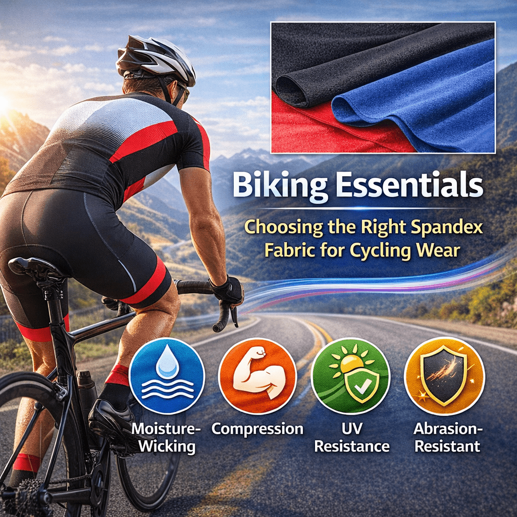 Biking Essentials: Choosing the Right Spandex Fabric for Cycling Wear - Spandexbyyard