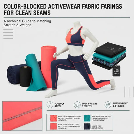 Color-Blocked Activewear Fabric Pairings for Clean Seams - Spandexbyyard