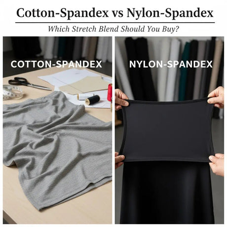 Cotton-Spandex vs Nylon-Spandex: Which Stretch Blend Should You Buy? - Spandexbyyard