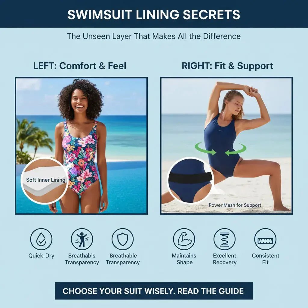 Does Swimsuit Lining Matter? Fit, Comfort & Support Explained - Spandexbyyard