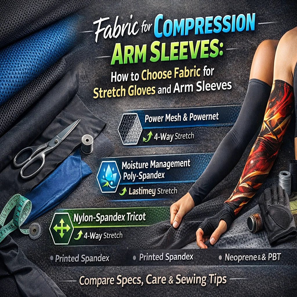 Fabric for Compression Arm Sleeves: Gloves & Stretch Materials Explained - Spandexbyyard