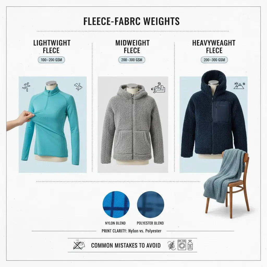 Fleece Fabric Weight Guide – Lightweight vs Midweight vs Heavy - Spandexbyyard