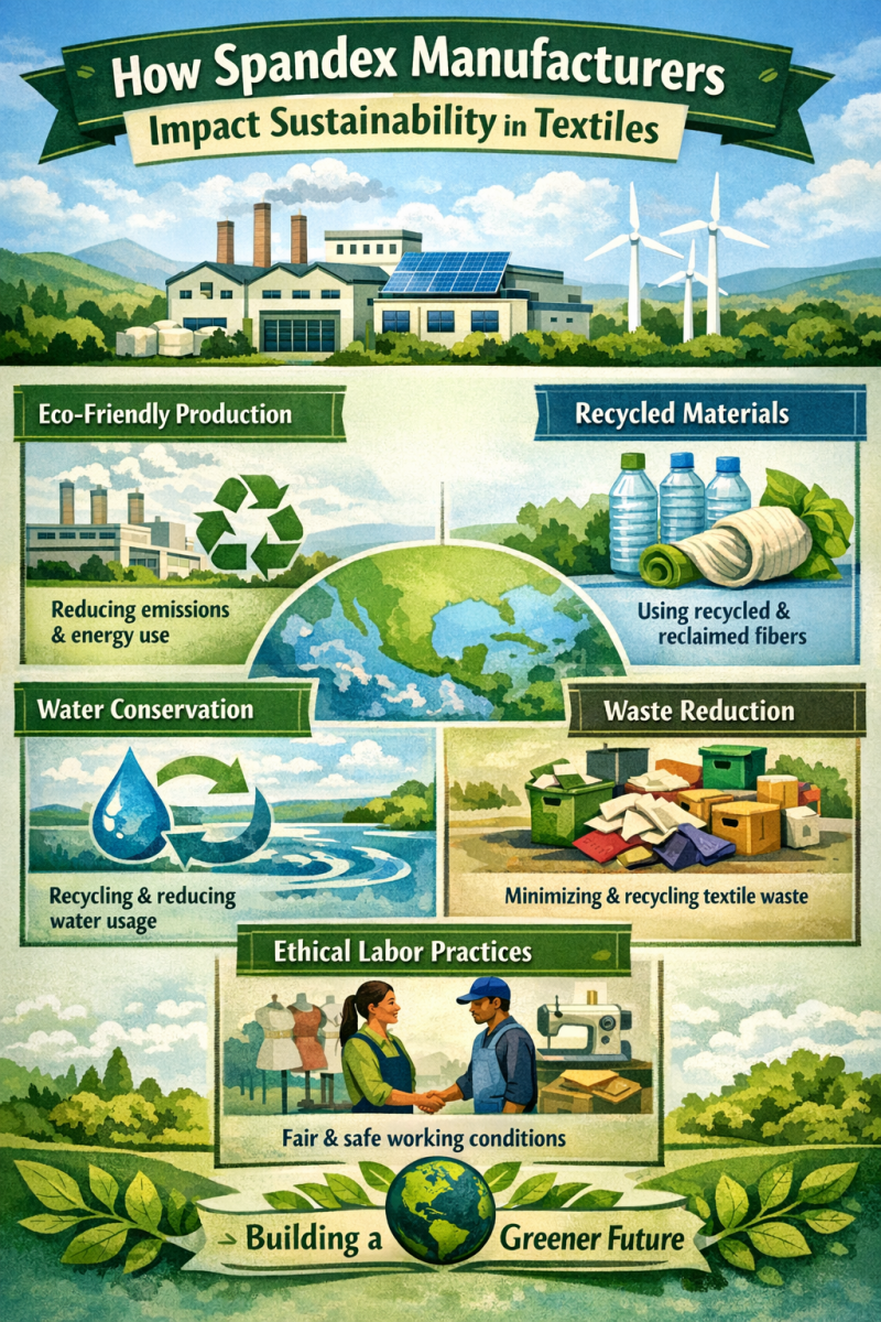 How Spandex Manufacturers Impact Sustainability in Textiles - Spandexbyyard