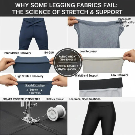 How to Choose Legging Fabric That Won’t Roll Down or Bag Out - Spandexbyyard