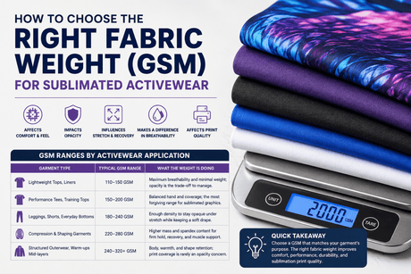 How to Choose the Right Fabric Weight (GSM) for Sublimated Activewear - Spandexbyyard