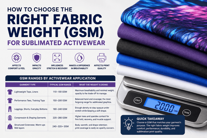 Fabric Weight & GSM Guide for Spandex, Stretch & Activewear – Spandexbyyard