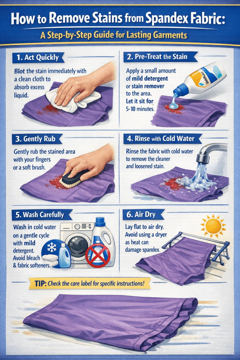 How to Remove Stains from Spandex Fabric: A Step-by-Step Guide for Lasting Garments - Spandexbyyard