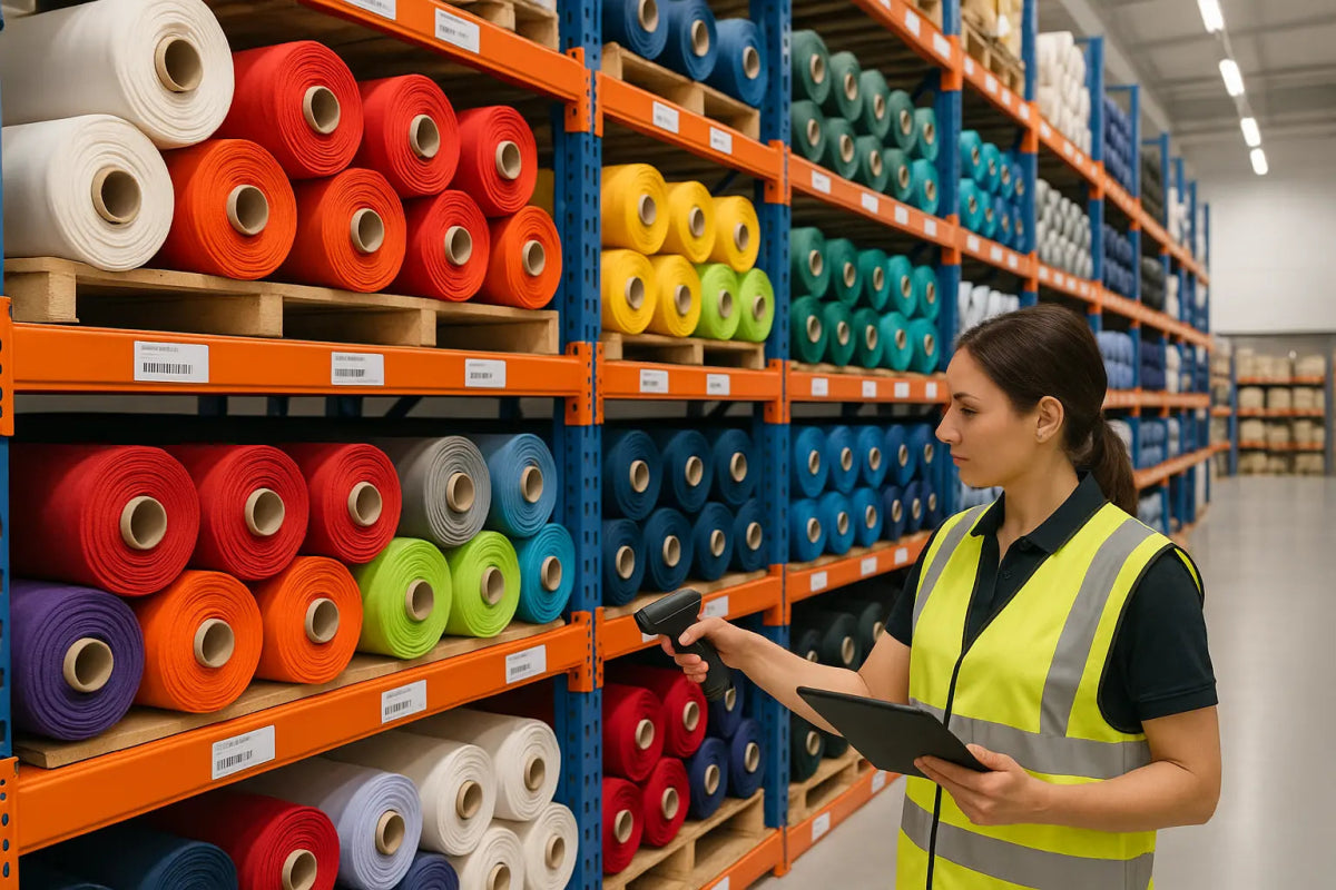 Inventory management and warehousing of spandex fabric