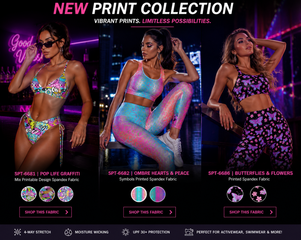 New Printed Spandex Collection: Bold Fabrics Designed for Swimwear, Activewear & Fashion - Spandexbyyard