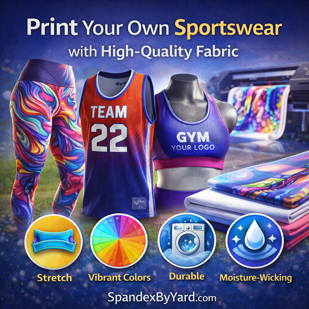 Print Your Own Sportswear with High-Quality Fabric - Spandexbyyard