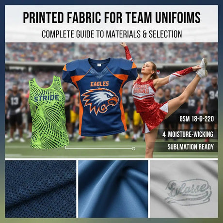 Printed Fabric for Team Uniforms: Complete Guide to Materials & Selection - Spandexbyyard