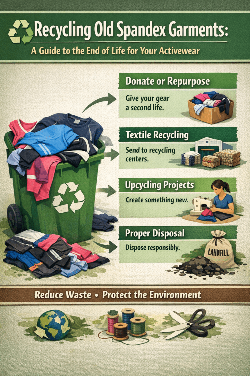 Spandex Recycling Guide: End-of-Life Options for Activewear - Spandexbyyard