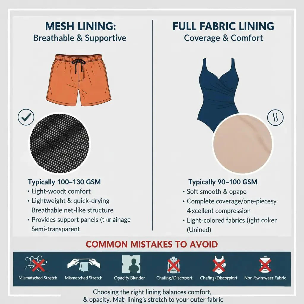Shell Vs Lining Swimsuit Lining Guide: When to Use Mesh vs Full Lining – Spandexbyyard