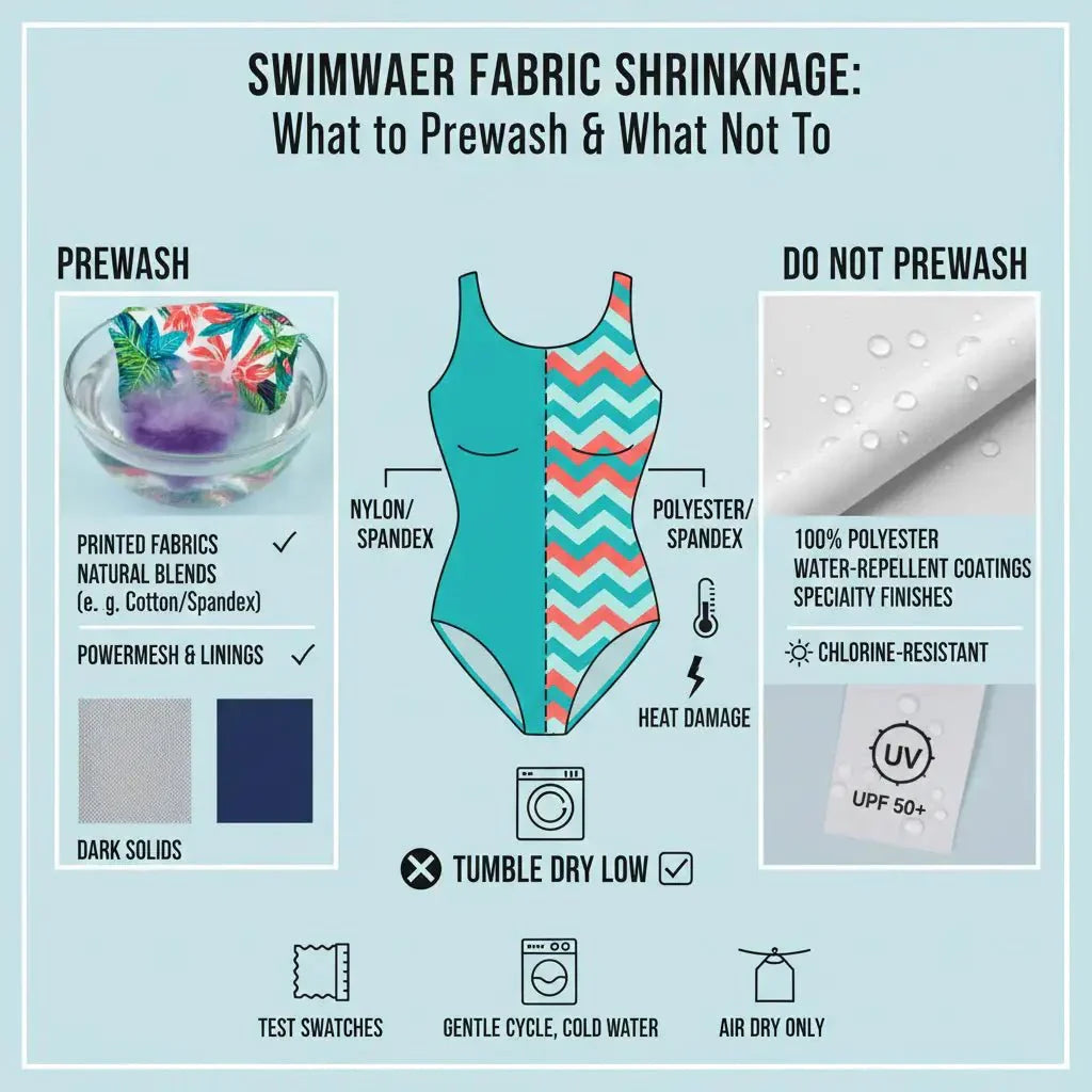 Swimwear Fabric Shrinkage: What to Prewash & What Not To - Spandexbyyard