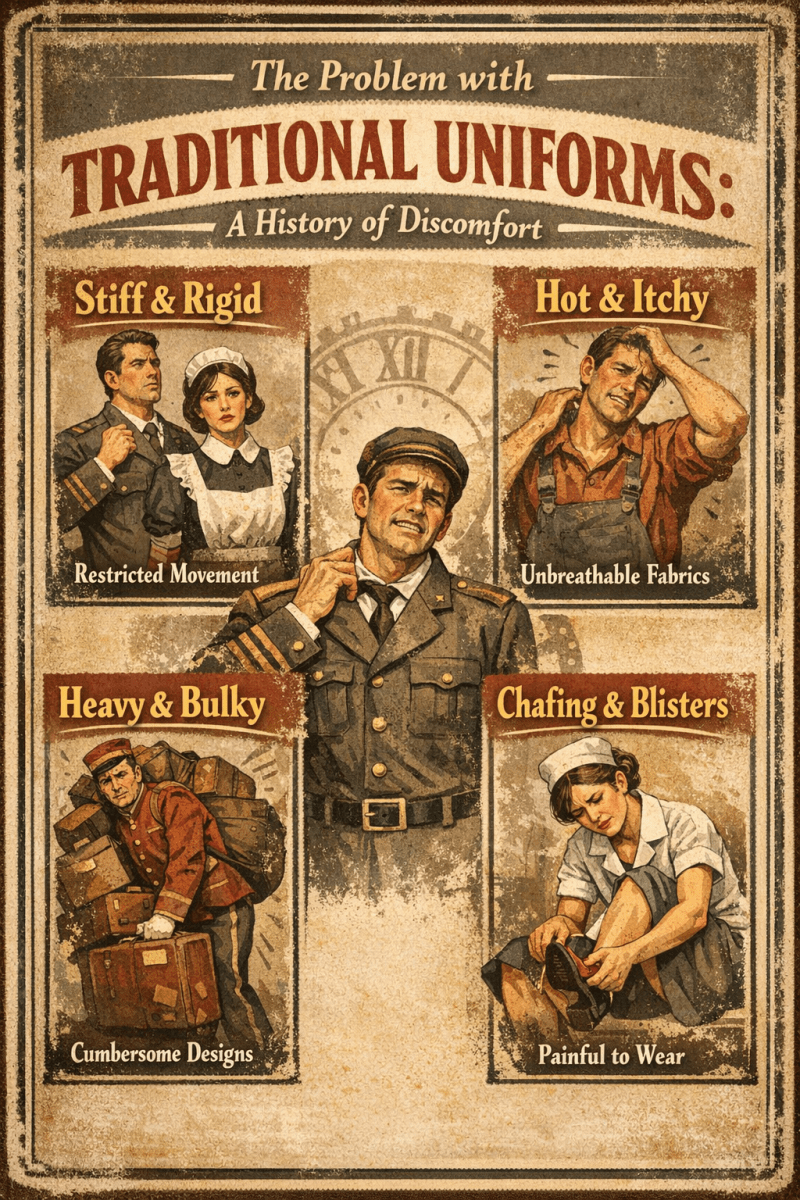 The Problem with Traditional Uniforms: A History of Discomfort - Spandexbyyard