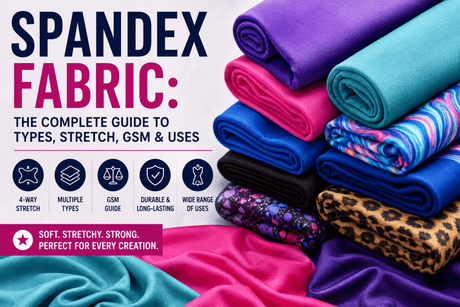 The Ultimate Guide to Spandex Fabric: Types, Uses, Stretch, GSM & Performance Explained - Spandexbyyard