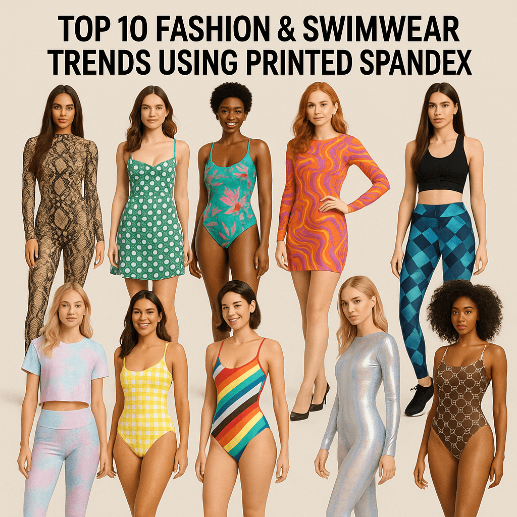 Top 10 Fashion & Swimwear Trends Using Printed Spandex