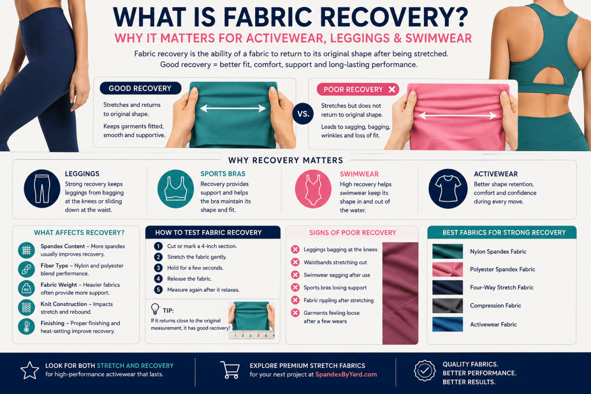 What Is Fabric Recovery? Why It Matters for Activewear, Leggings & Swimwear - Spandexbyyard