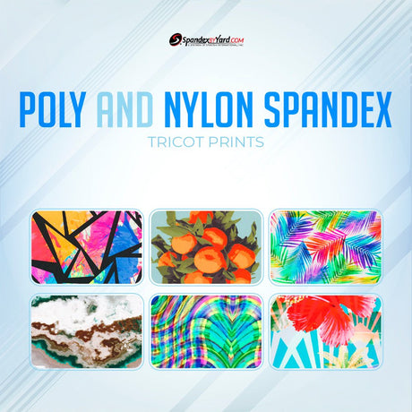 Poly & Nylon Spandex Tricot Prints - Spandexbyyard
