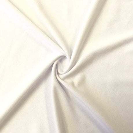 White Spandex Fabric by the Yard | Clean Stretch Fabric for Swimwear & Activewear - Spandexbyyard