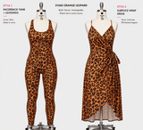 01198 Daphny Leopard Printed Spandex Fabric – Bold Animal Print Stretch Fabric for Activewear, Swimwear & Fashion by the Yard - Spandexbyyard