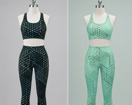 01268 City Grid Printed Spandex Fabric – Urban Geometric Stretch Fabric for Activewear, Leggings & Fashion by the Yard - Spandexbyyard